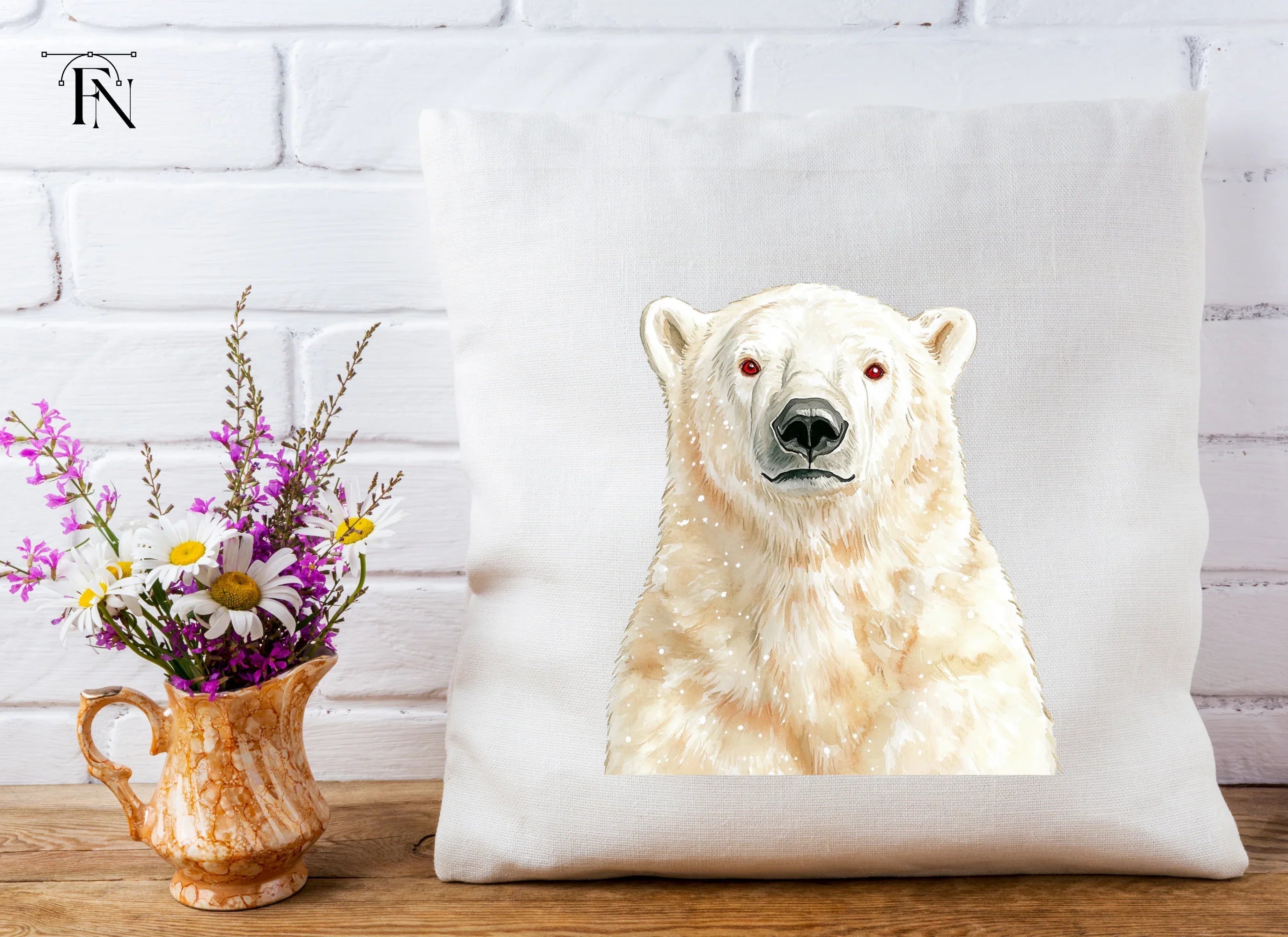 Festive Polar Bear Clipart Bundle