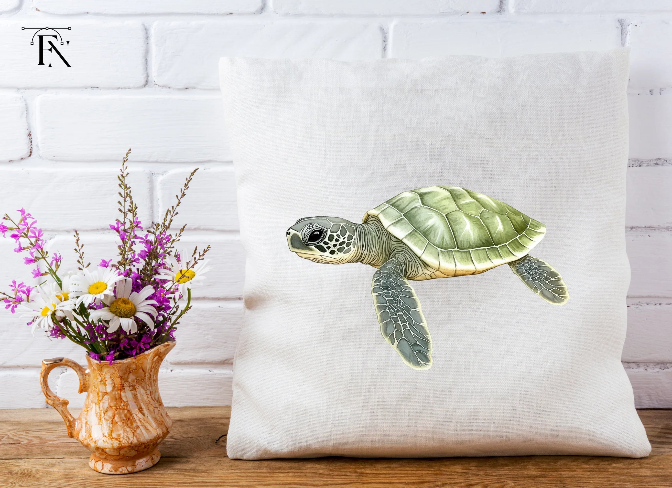 Three Baby Sea Turtles Clipart Bundle