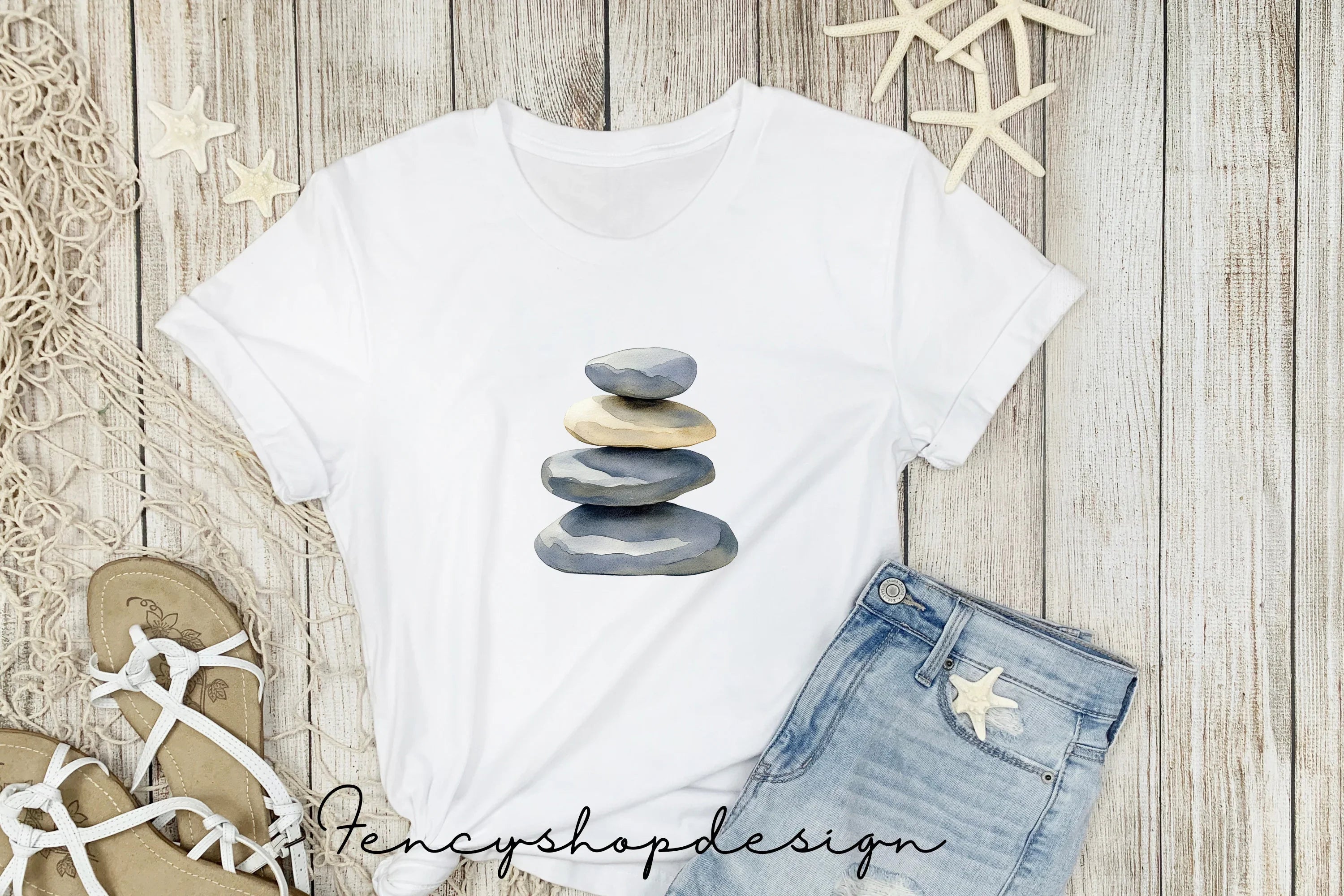 Stacked Stones Clipart Bundle