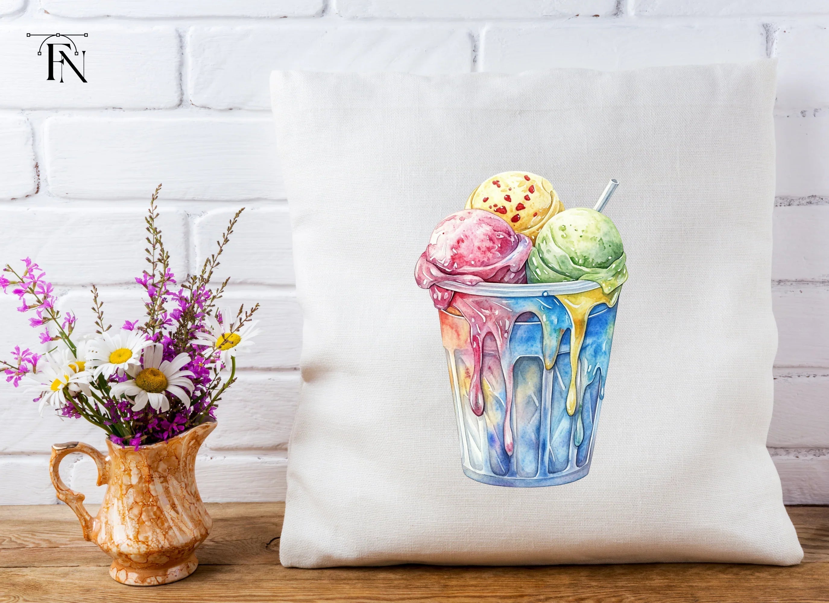 Ice Cream Sundae Clipart Bundle