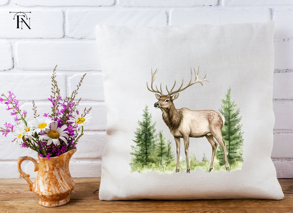 Majestic Elk in Forest Clipart Bundle