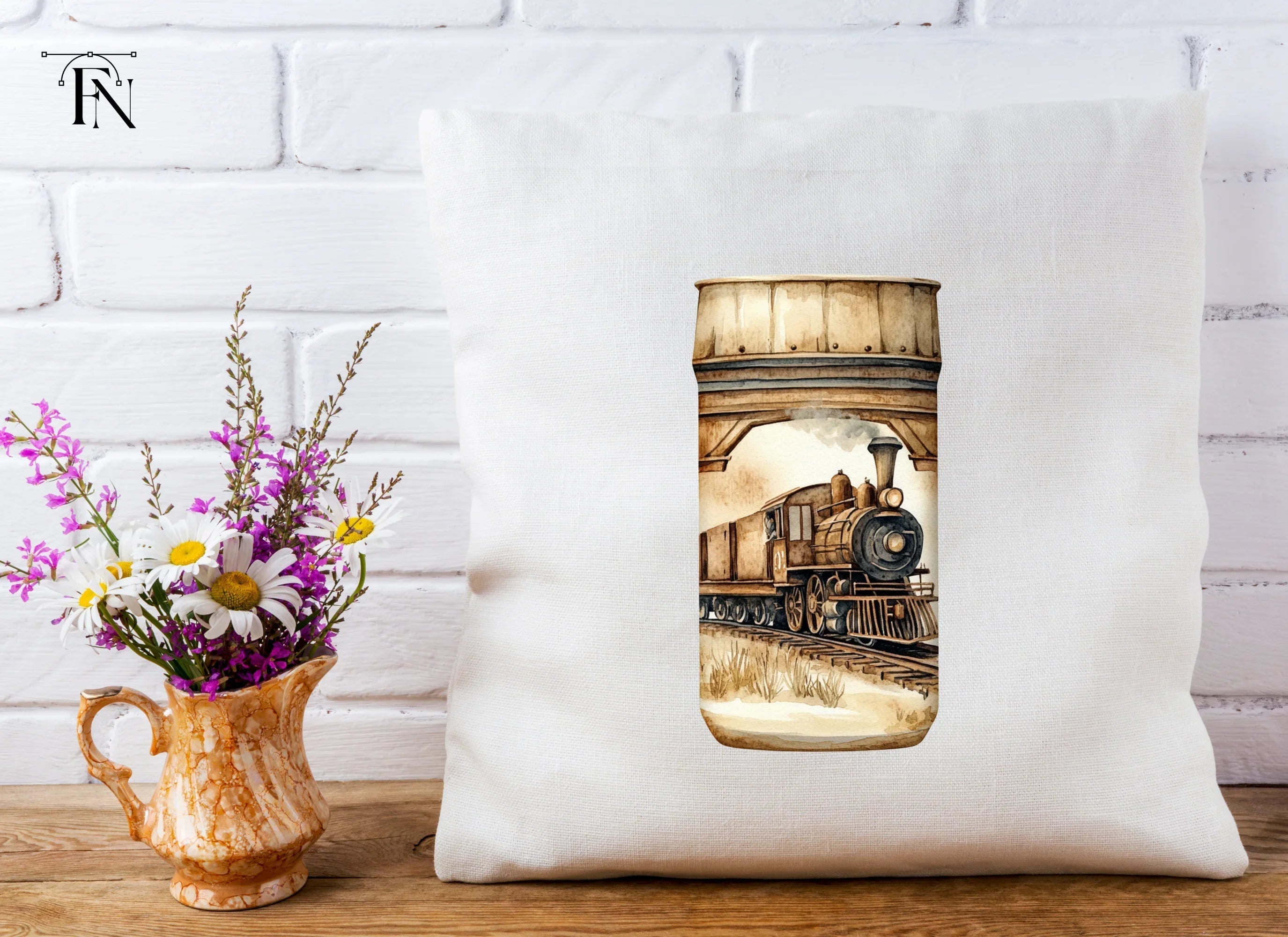 Vintage Train Clipart Bundle