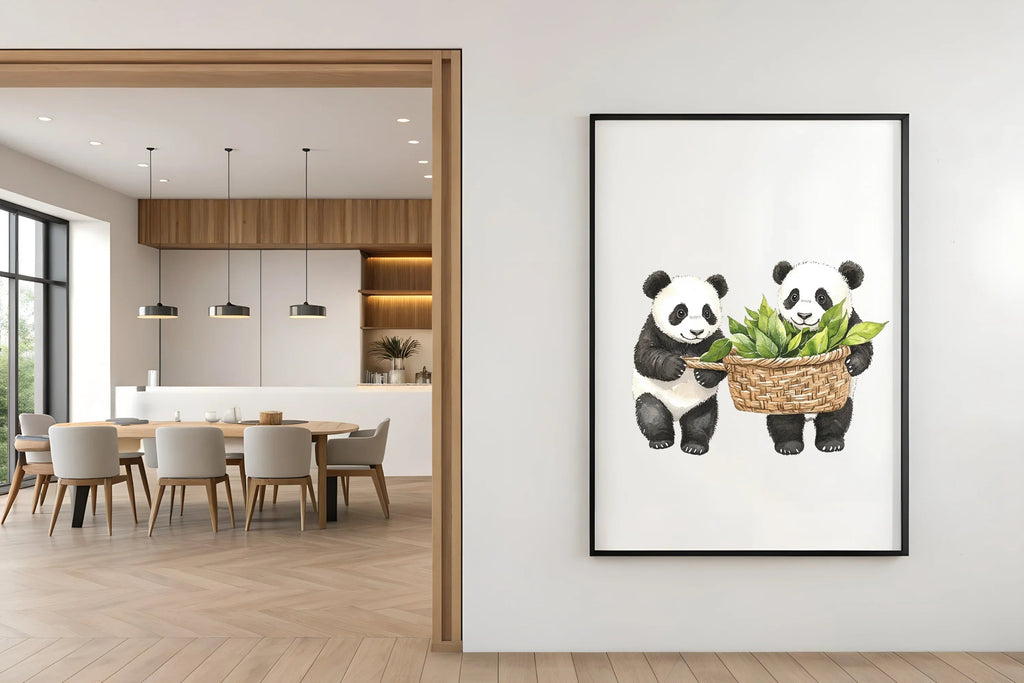 Cute Panda Bear Picnic Clipart Bundle