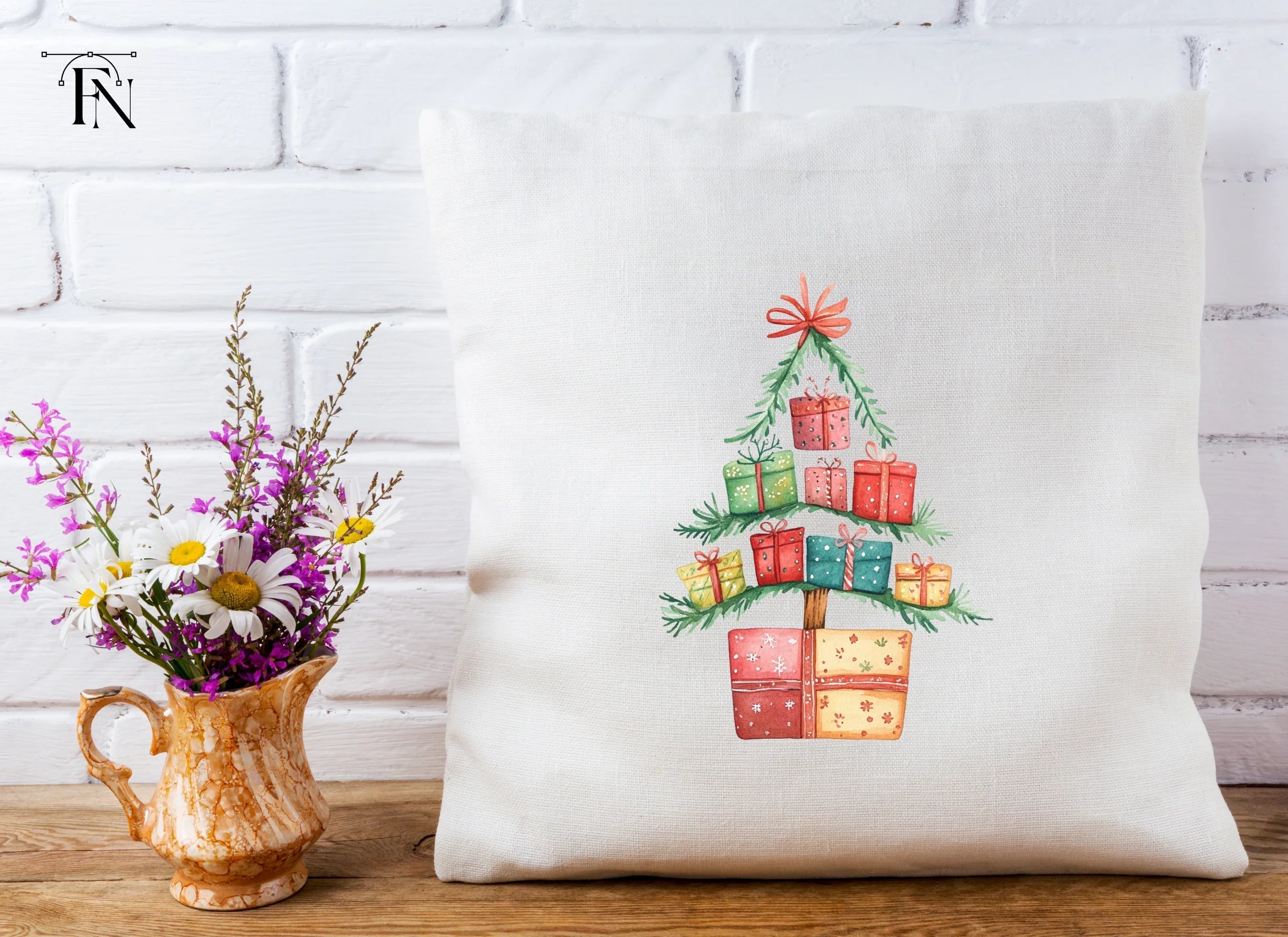 Christmas Tree Gift Clipart Bundle