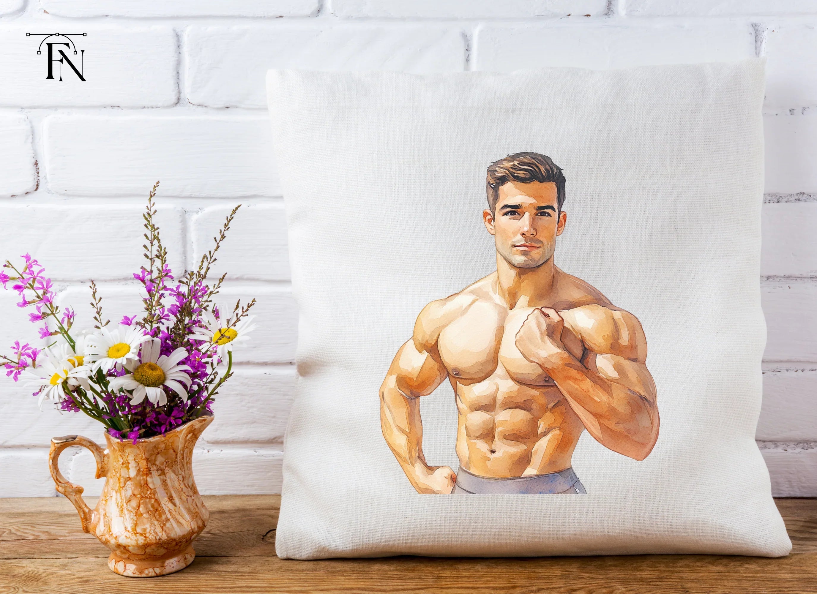 Bodybuilder Flexing Pose Clipart Bundle