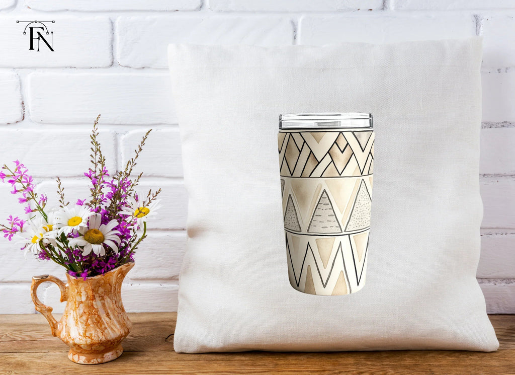 Boho Geometric Tumbler Clipart Bundle
