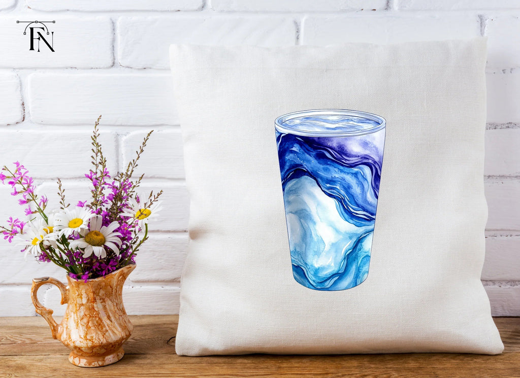 Abstract Blue Glass Clipart Bundle