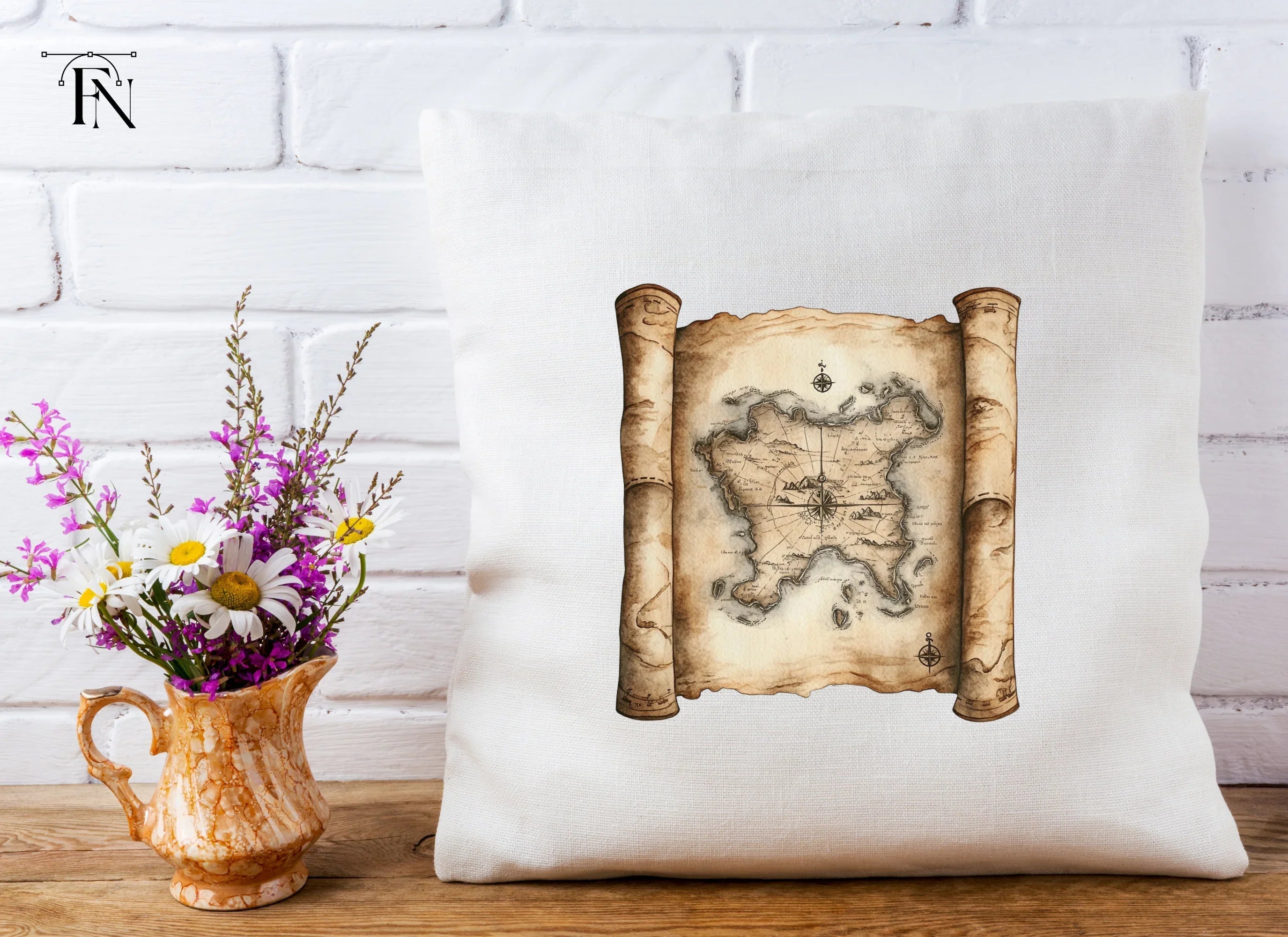 Vintage Treasure Map Clipart Bundle