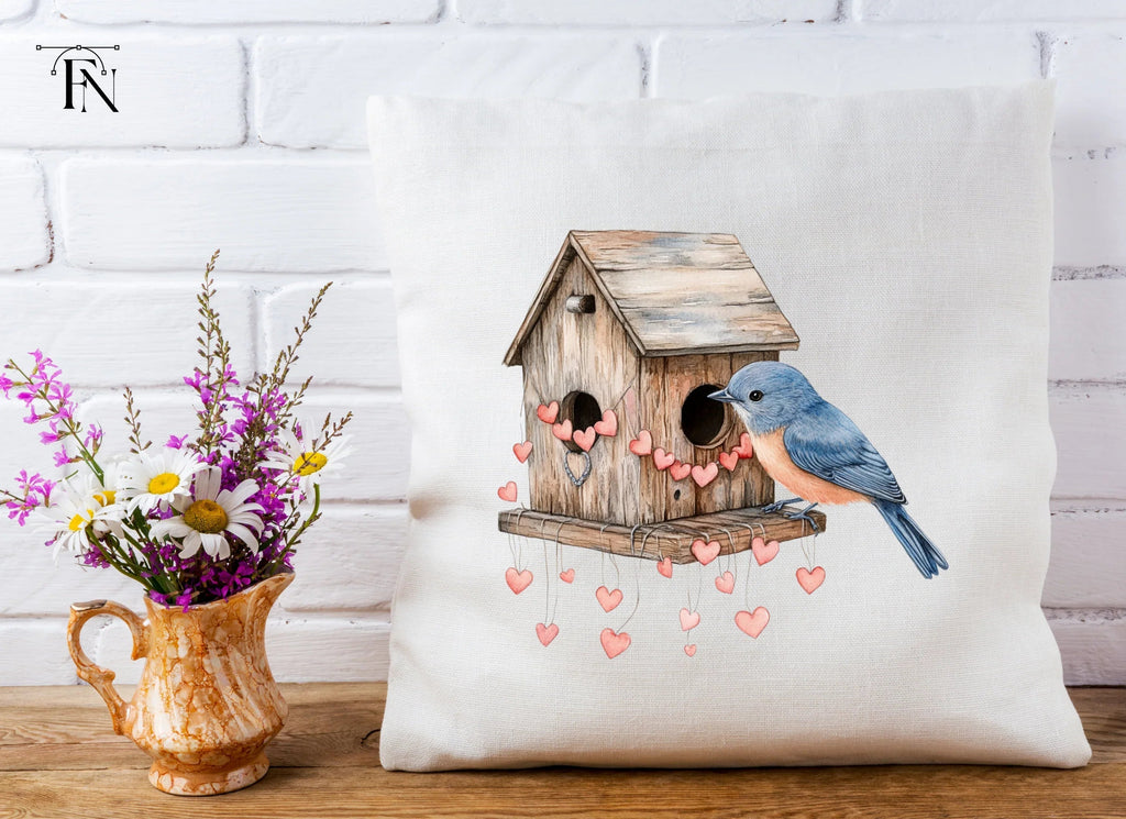 Bluebirds and Birdhouses Clipart Bundle
