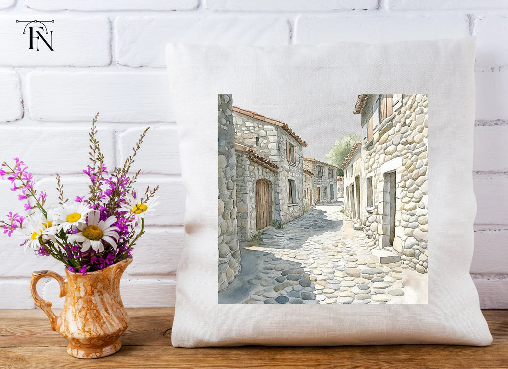 Stone Village Alleyway Clipart Bundle