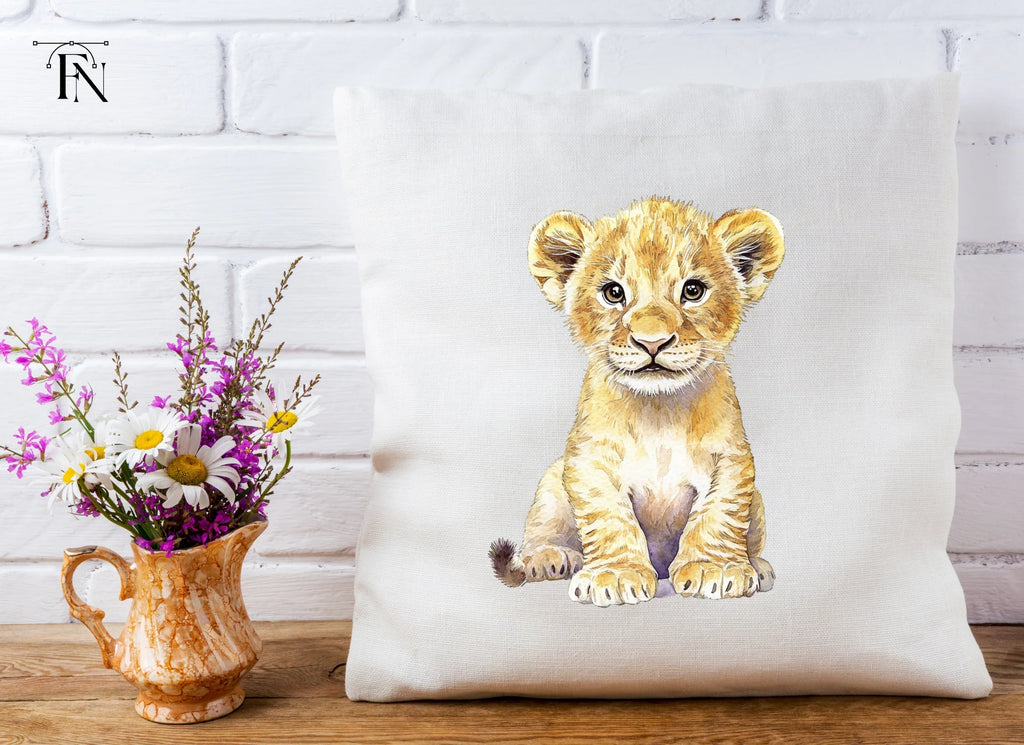Sweet Lion Cub Illustration Clipart Bundle