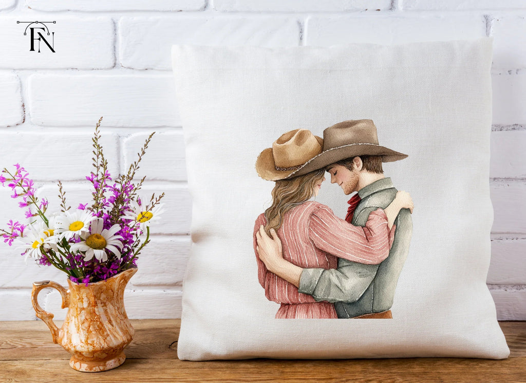 Romantic Cowboy Couple Clipart Bundle