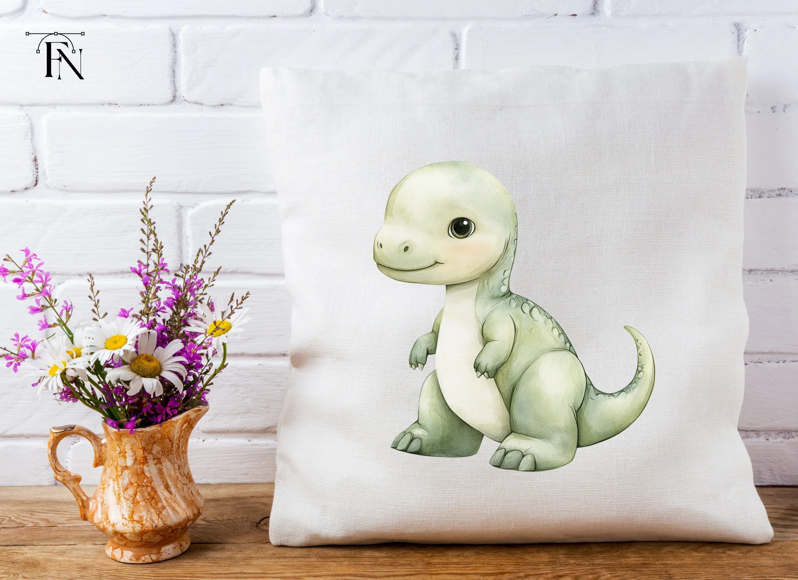 Charming Green Dinosaur Clipart Bundle