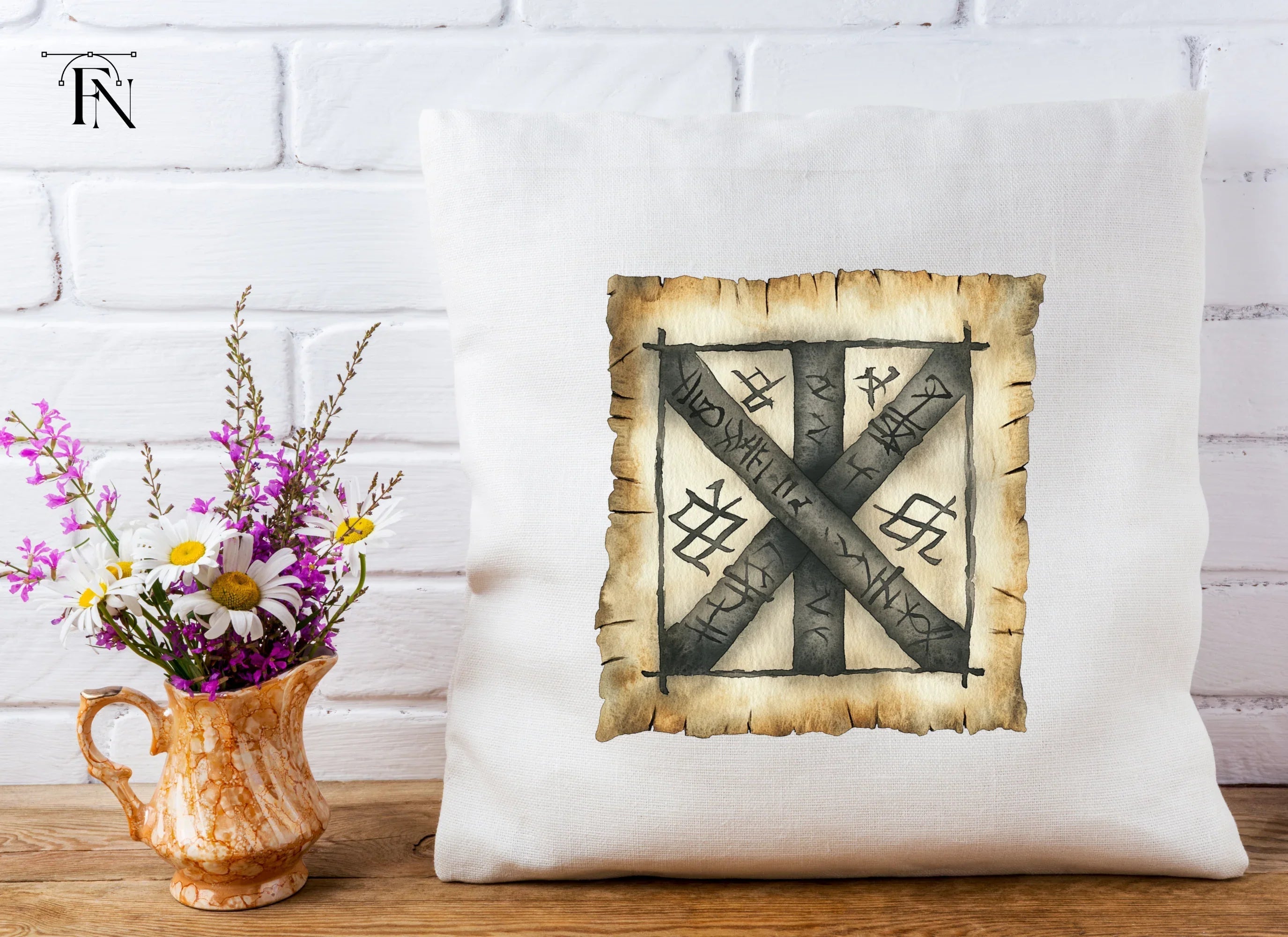 Ancient Runic Scroll Clipart Bundle