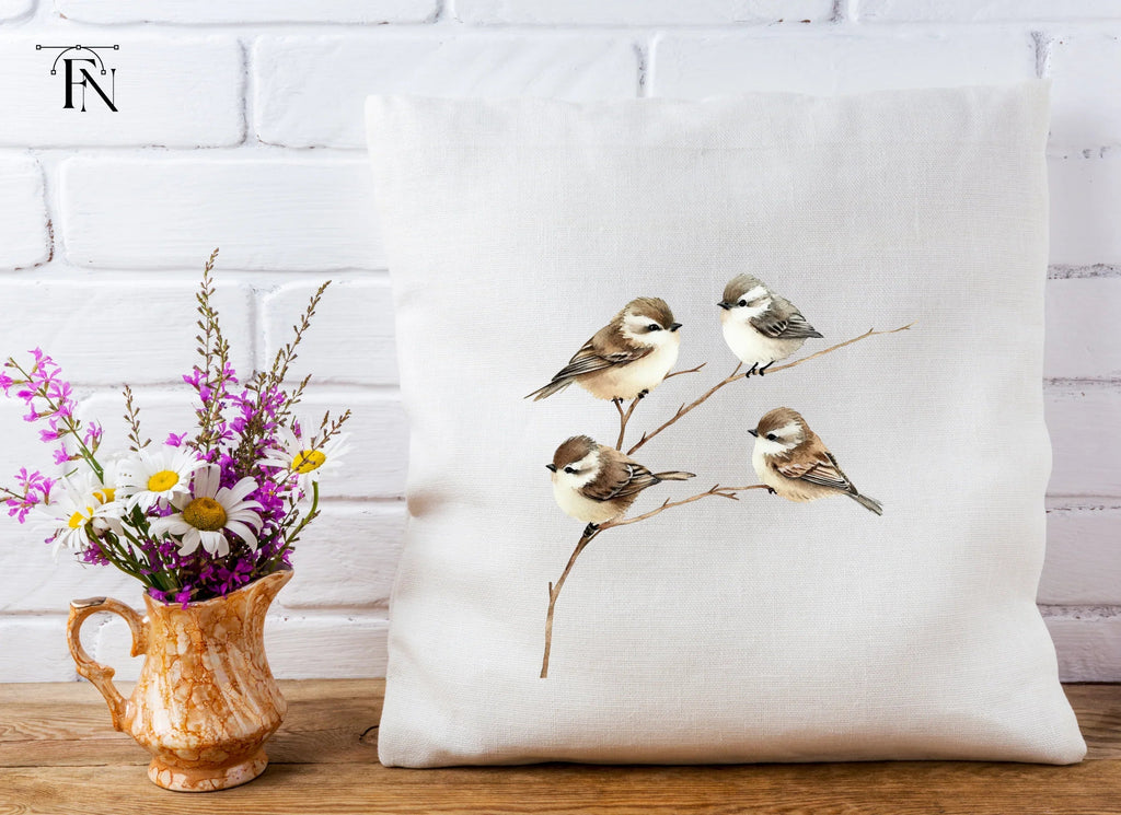 Cute Birds on Branch Clipart Bundle
