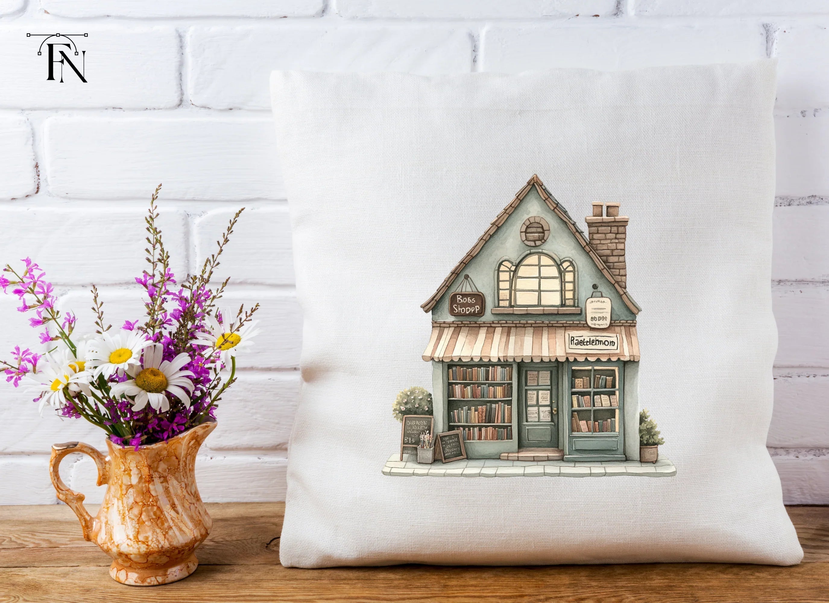 Cozy Bookshop Clipart Bundle