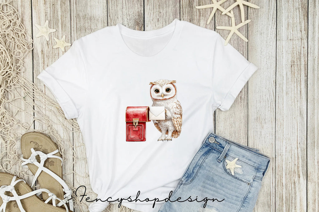 Christmas Owl Mail Clipart Bundle