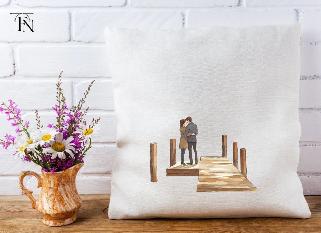 Romantic Couple on Dock Clipart Bundle