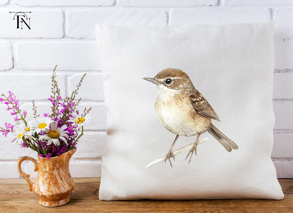 Small Brown Bird Perched Clipart Bundle