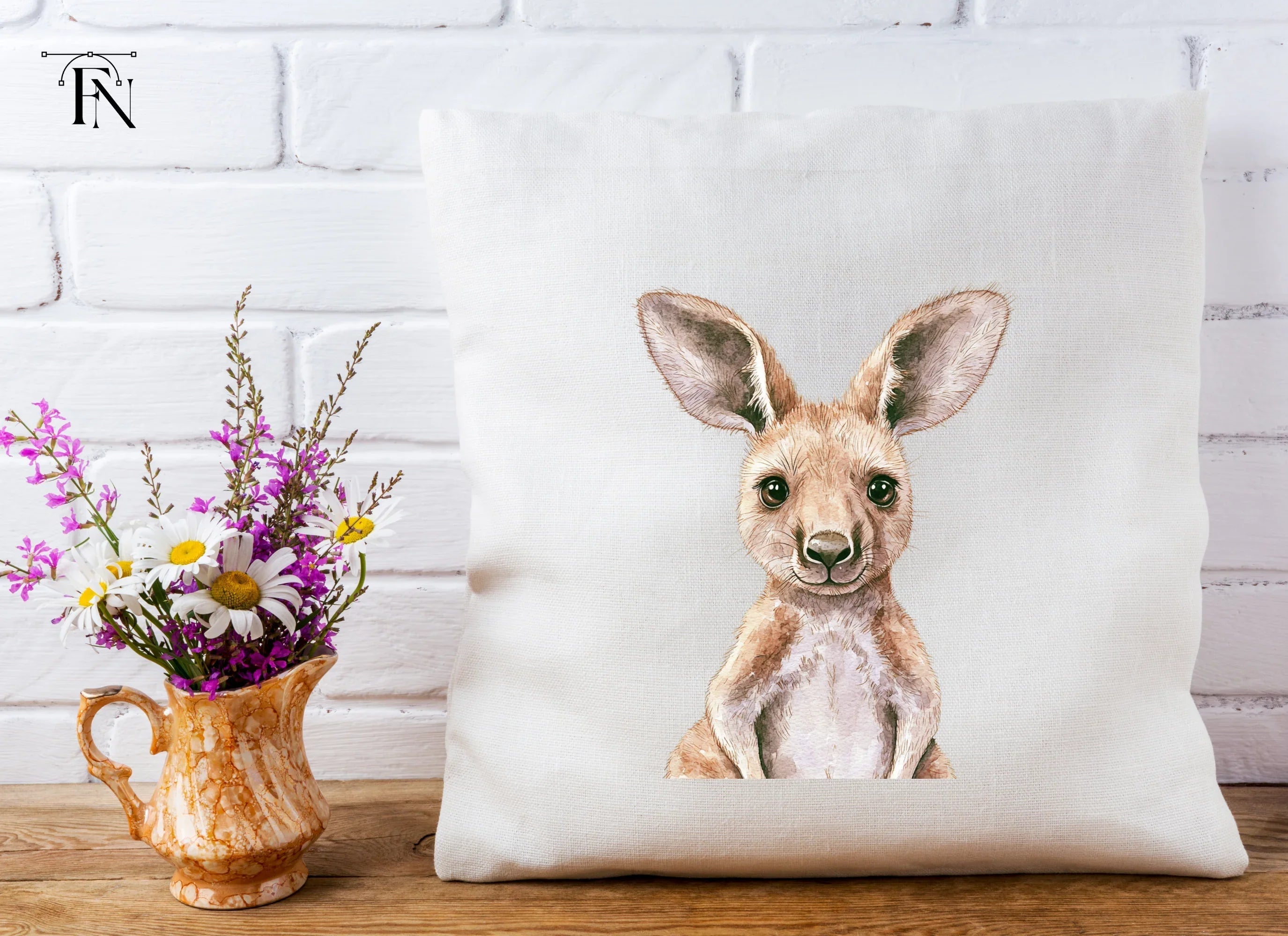 Cute Baby Kangaroo Clipart Bundle