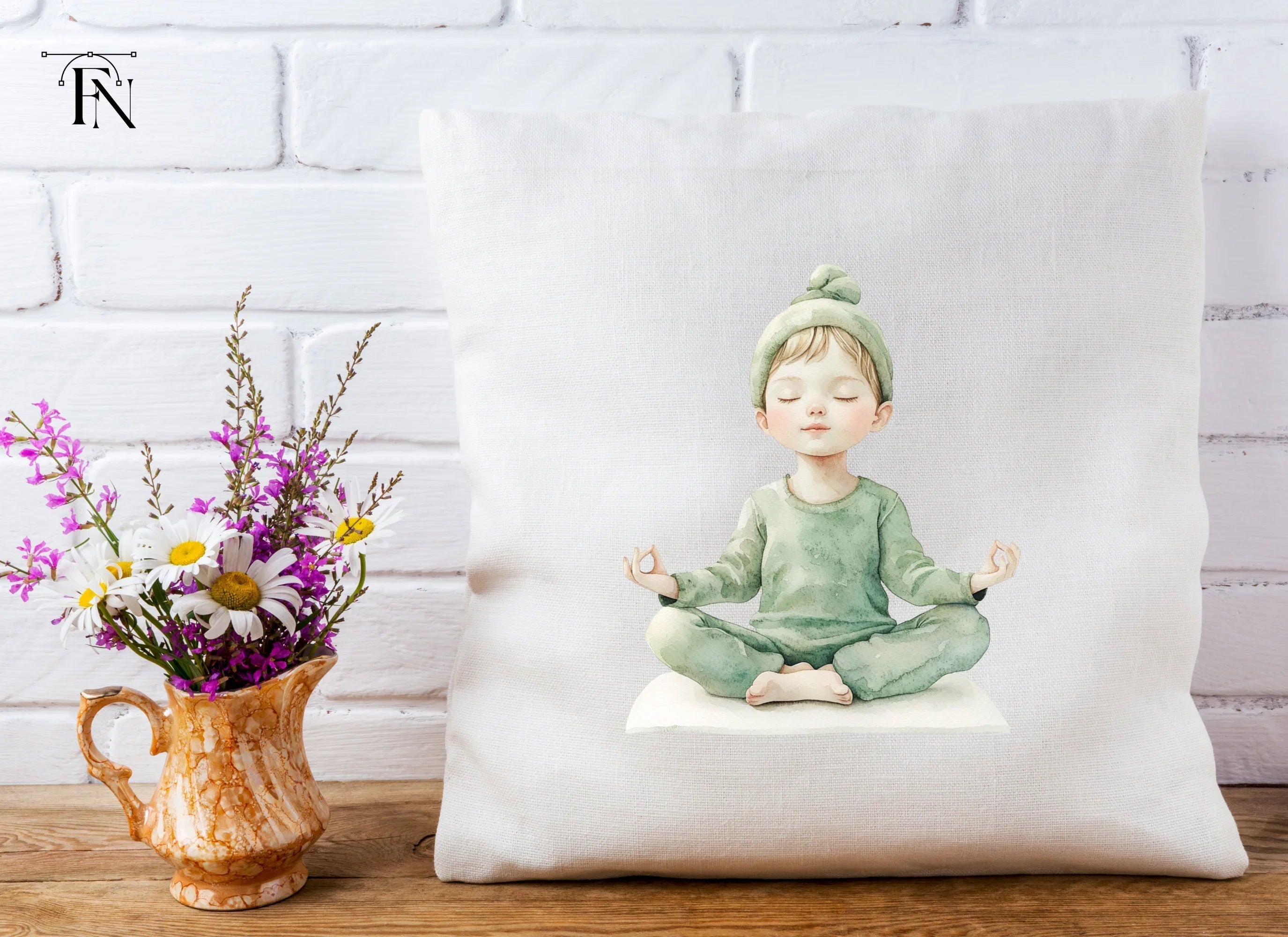 Kids Yoga Meditation Clipart Bundle