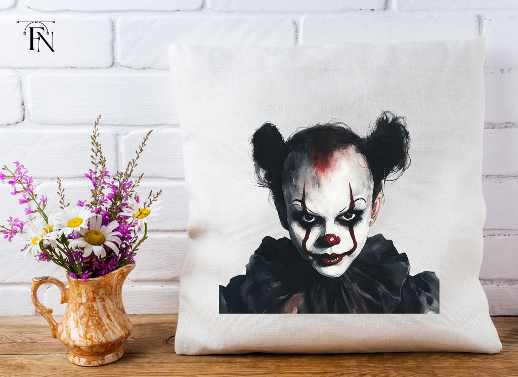 Creepy Clown Halloween Clipart Bundle