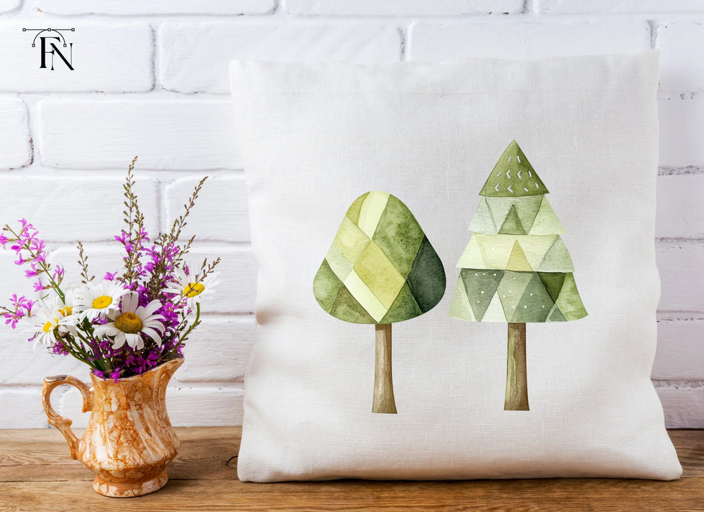 Geometric Tree Clipart Bundle