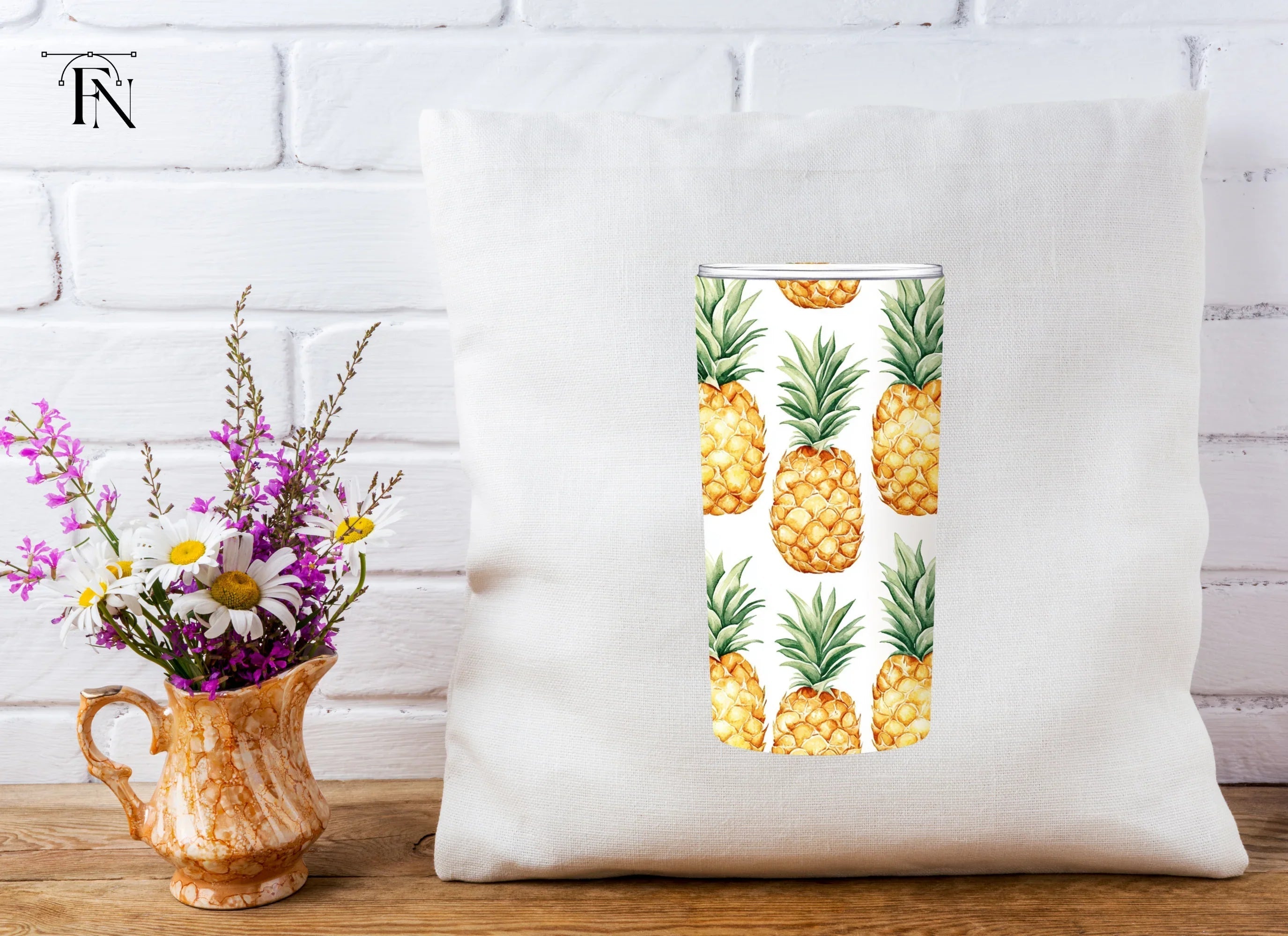 Pineapple Tumbler Clipart Bundle