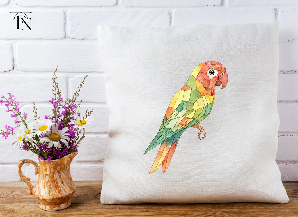 Geometric Parrot Clipart Bundle