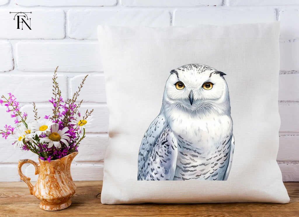 Majestic Snowy Owl Illustration Clipart Bundle