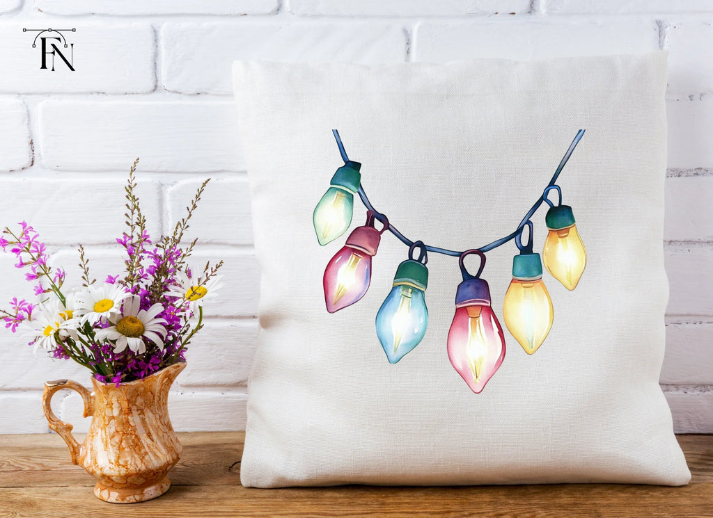 Warm Glow String Lights Clipart Bundle