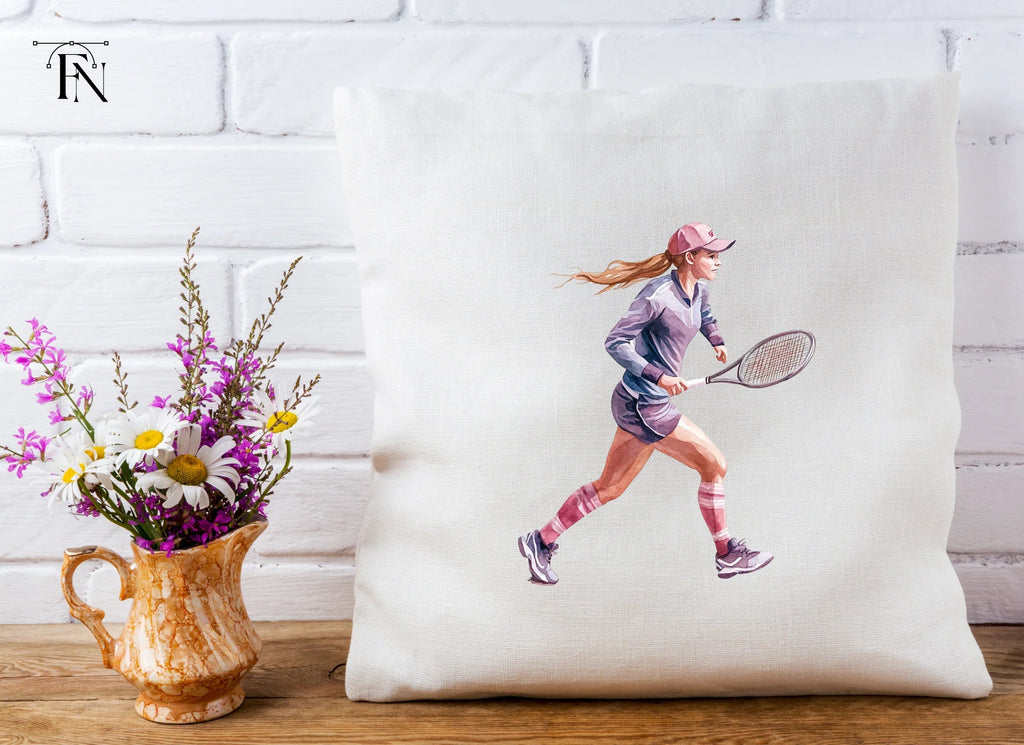 Dynamic Female Tennis Player Clipart Bundle