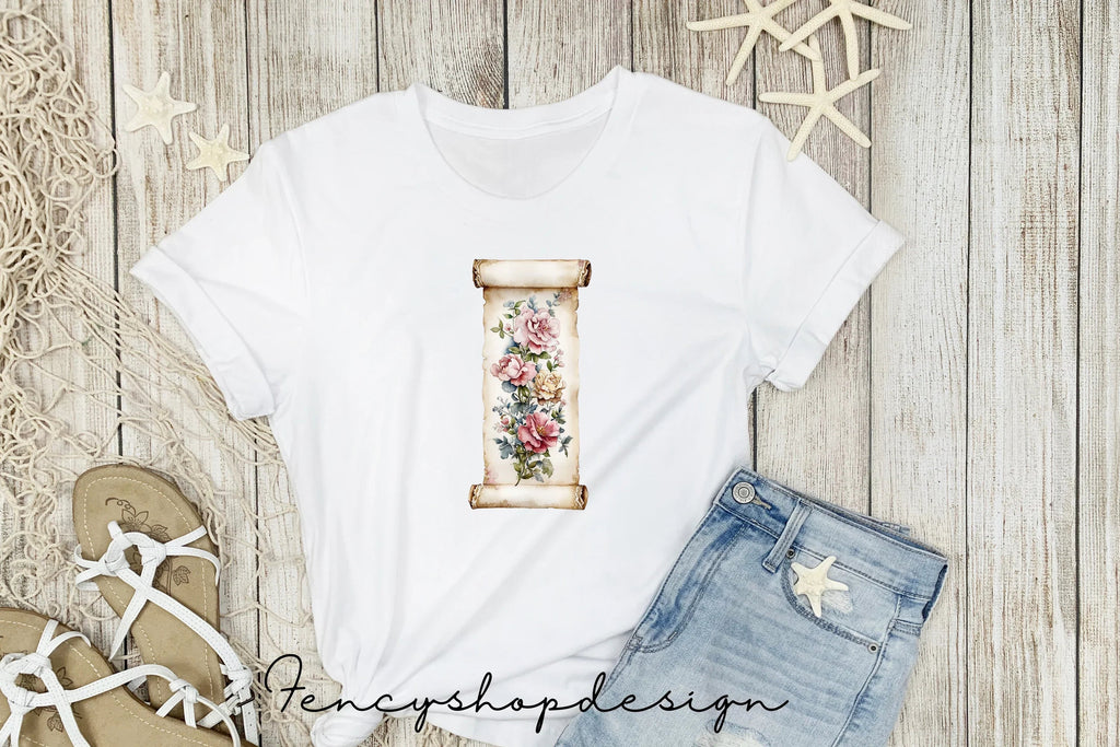 Vintage Floral Scroll Clipart Bundle