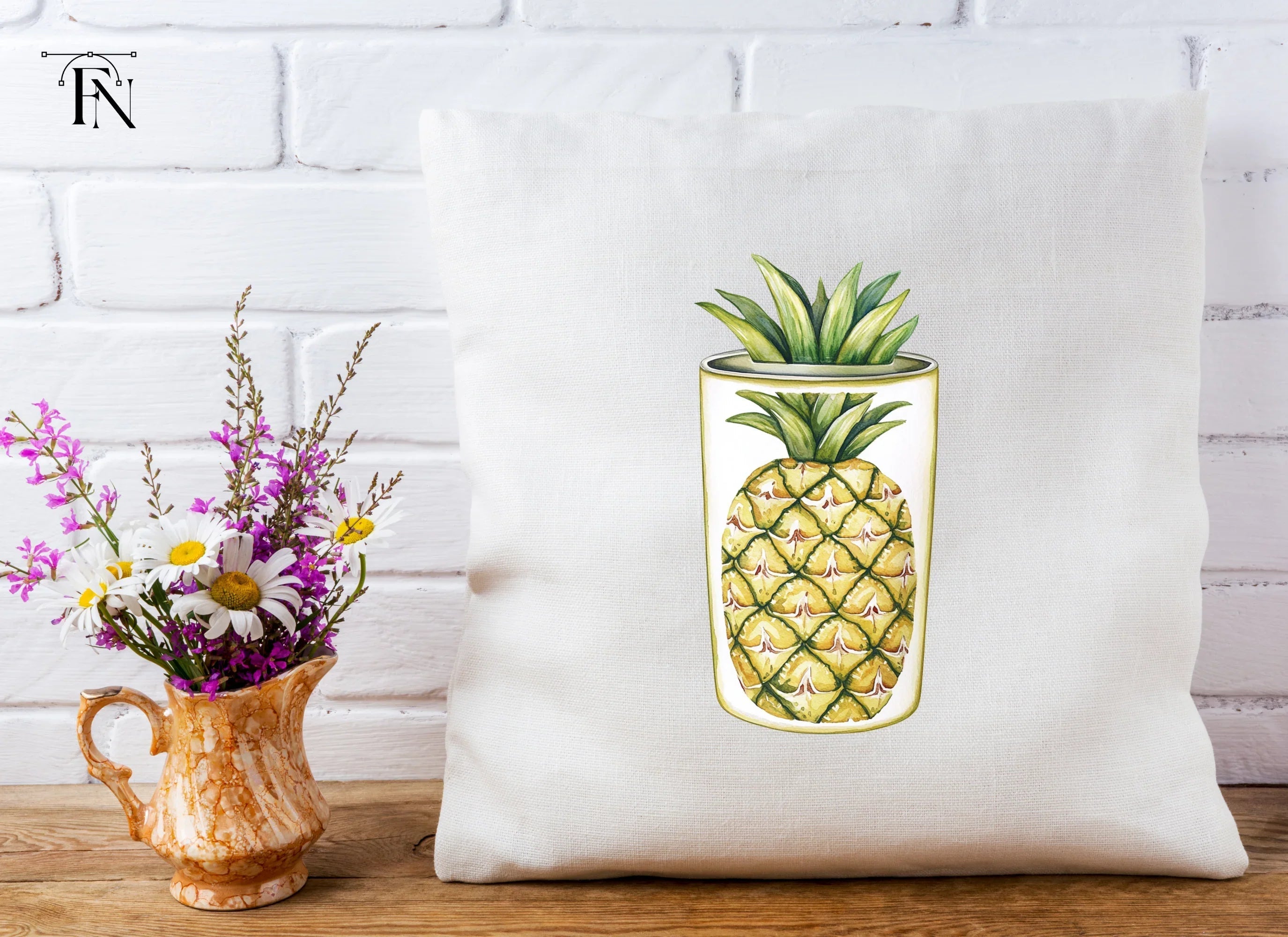 Pineapple Tumbler Clipart Bundle
