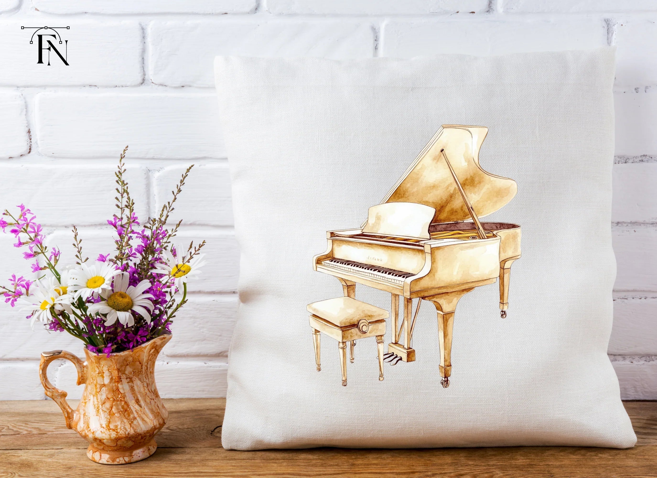 Elegant Grand Piano Clipart Bundle