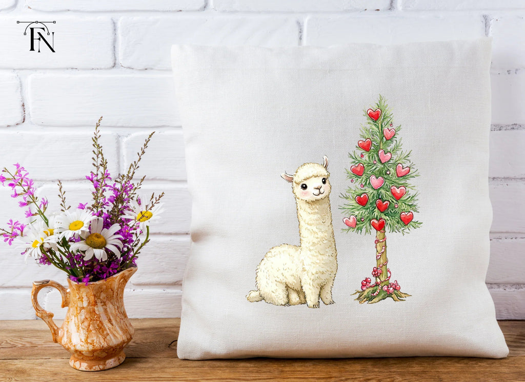 Cute Alpaca Valentine Day Clipart Bundle