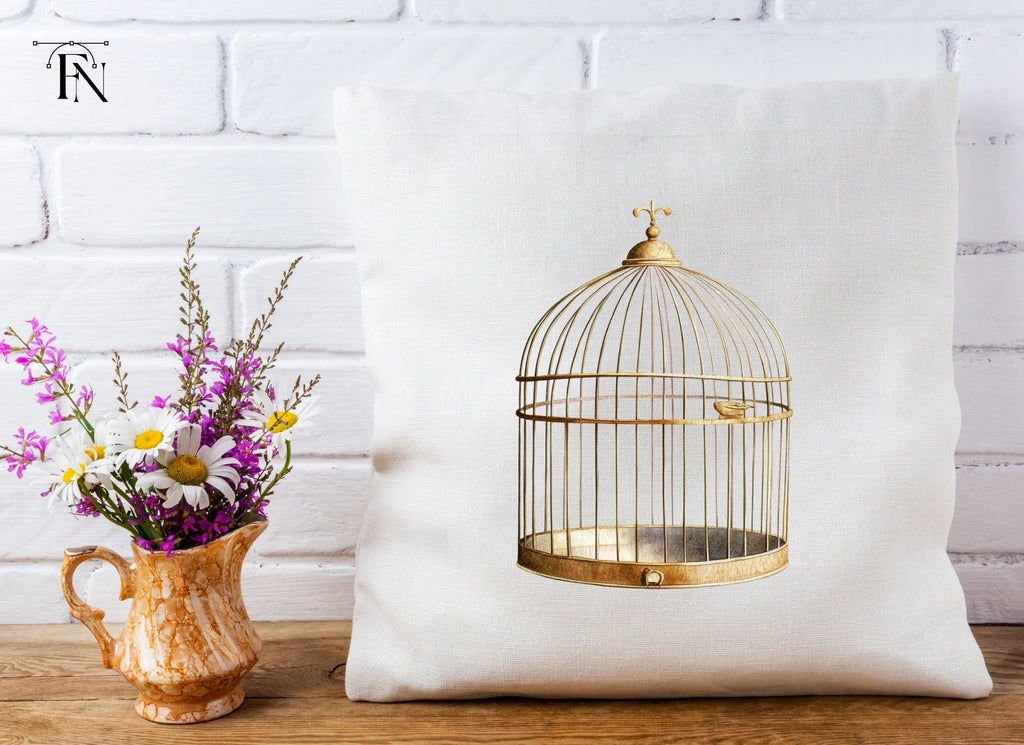 Ornate Vintage Birdcage Clipart Bundle