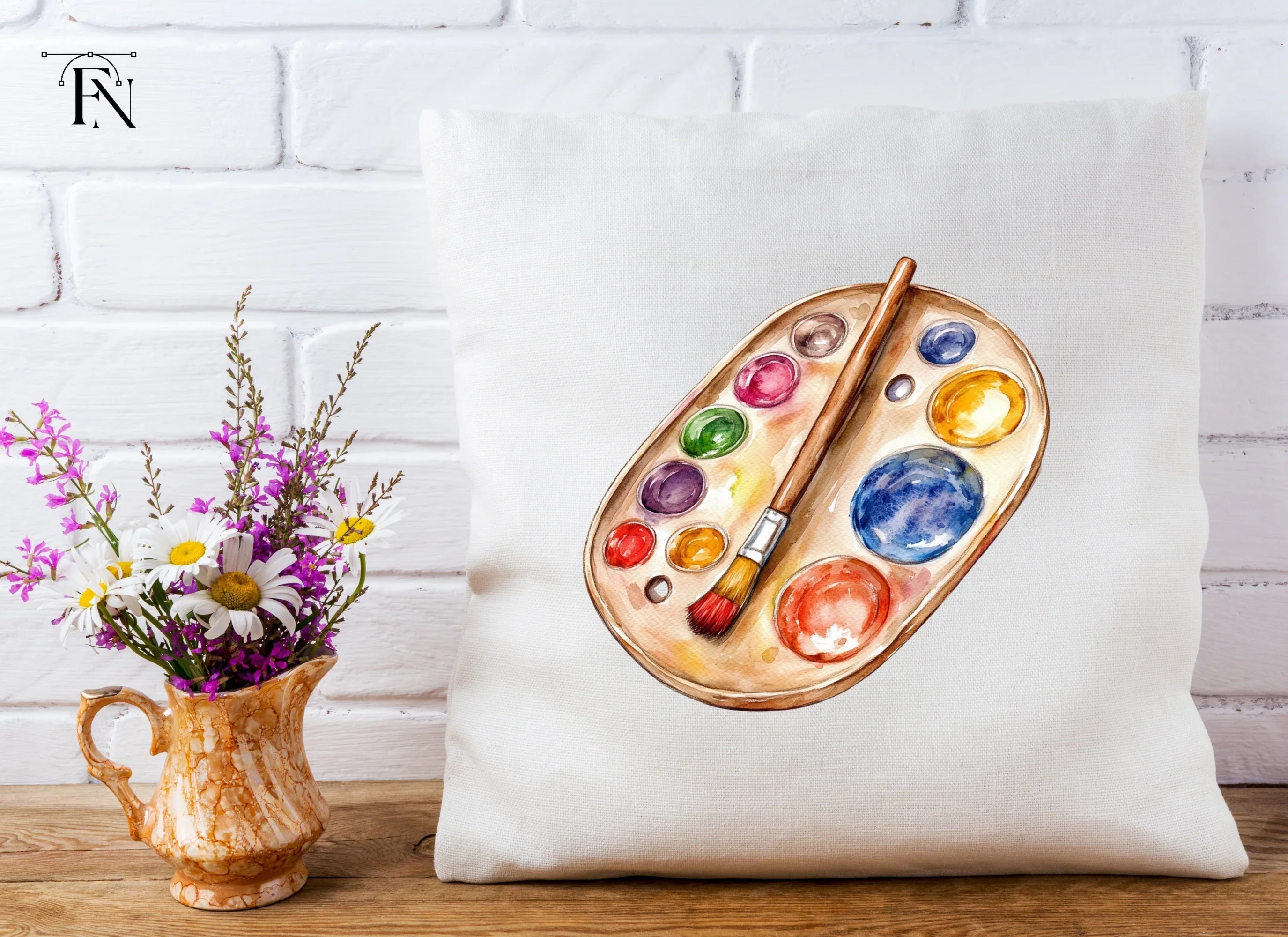 Single Paint Palette Clipart Bundle