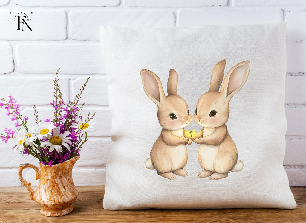Cute Bunny Couple Clipart Bundle