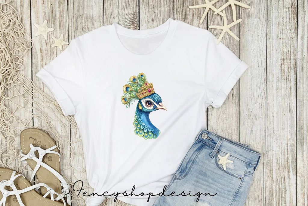 Elegant Peacock Feather Clipart Bundle