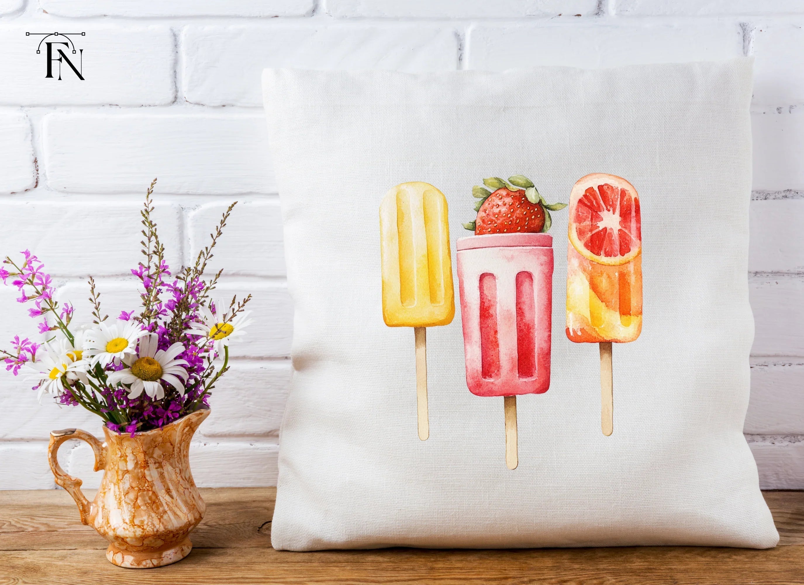 Refreshing Summer Popsicle Clipart Bundle