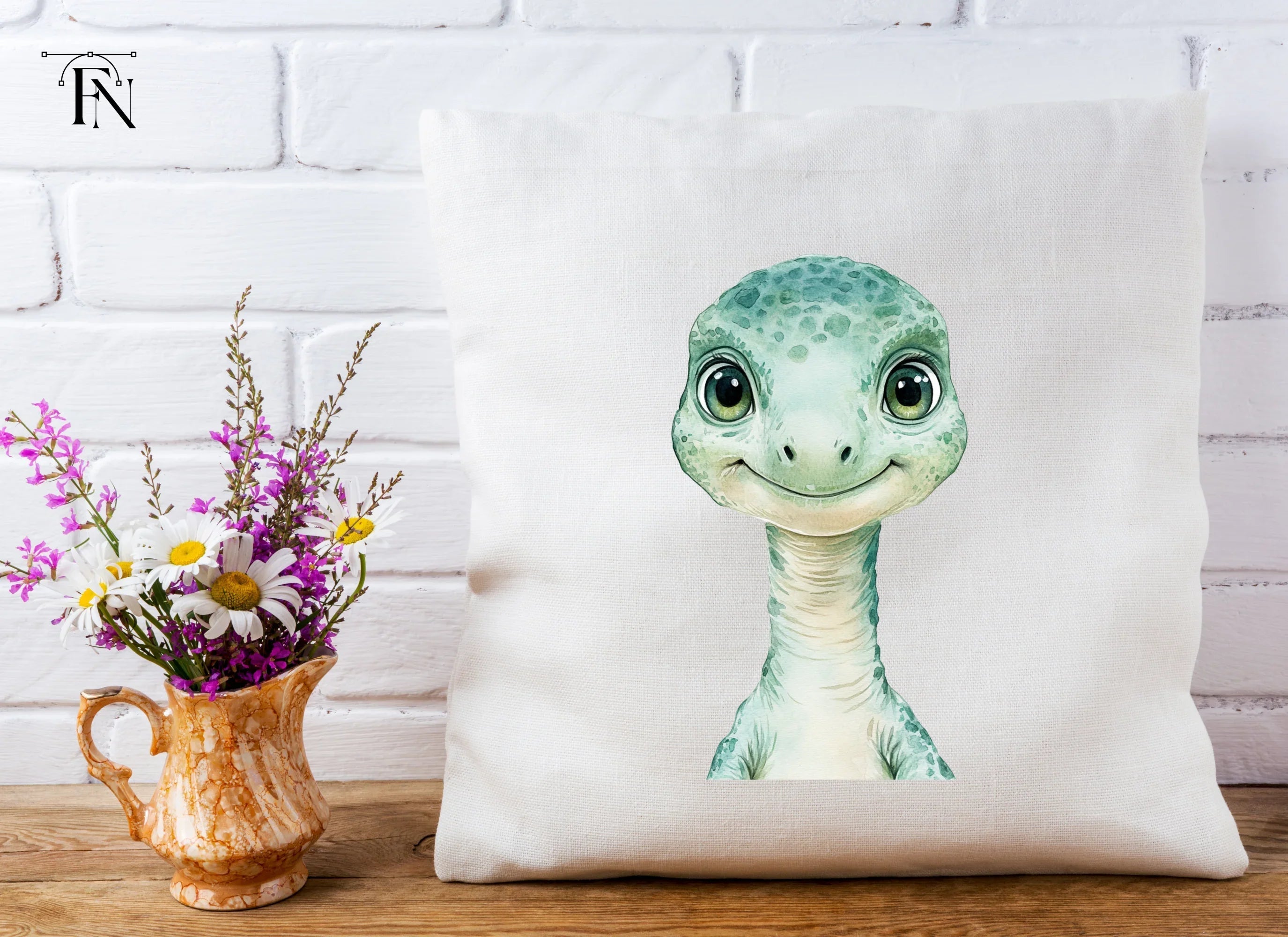 Adorable Baby Dinosaur Faces Clipart Bundle