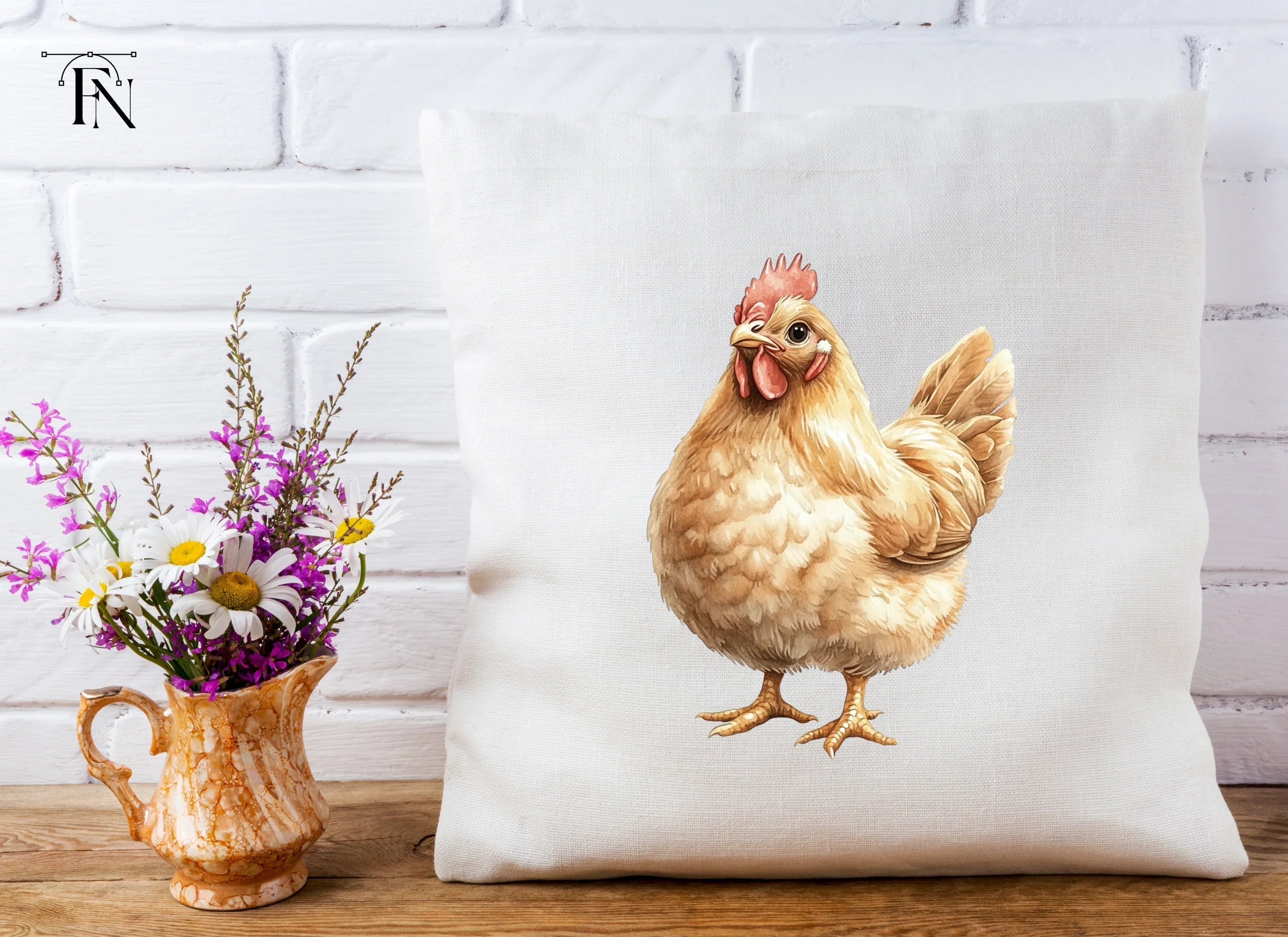Cute Hen and Chick Clipart Bundle