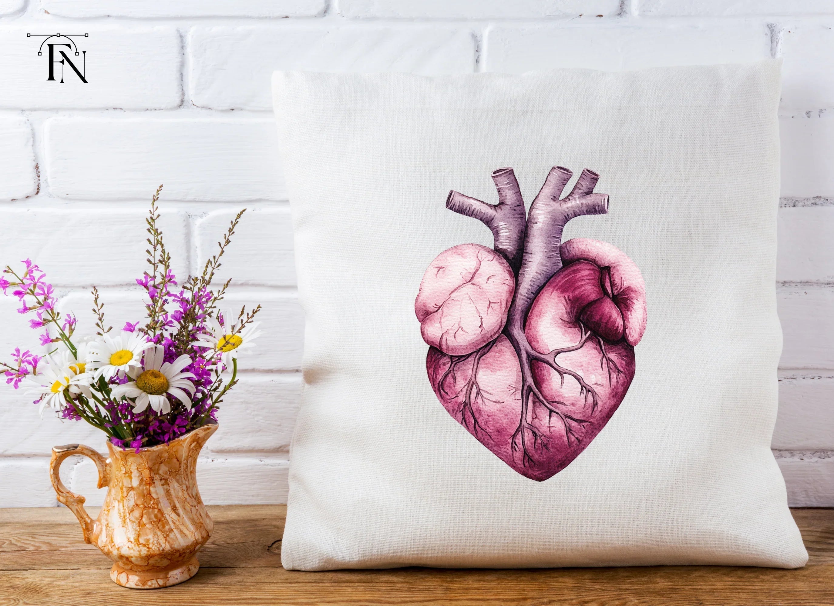 Realistic Human Heart Clipart Bundle