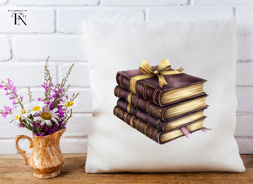 Vintage Books Clipart Bundle