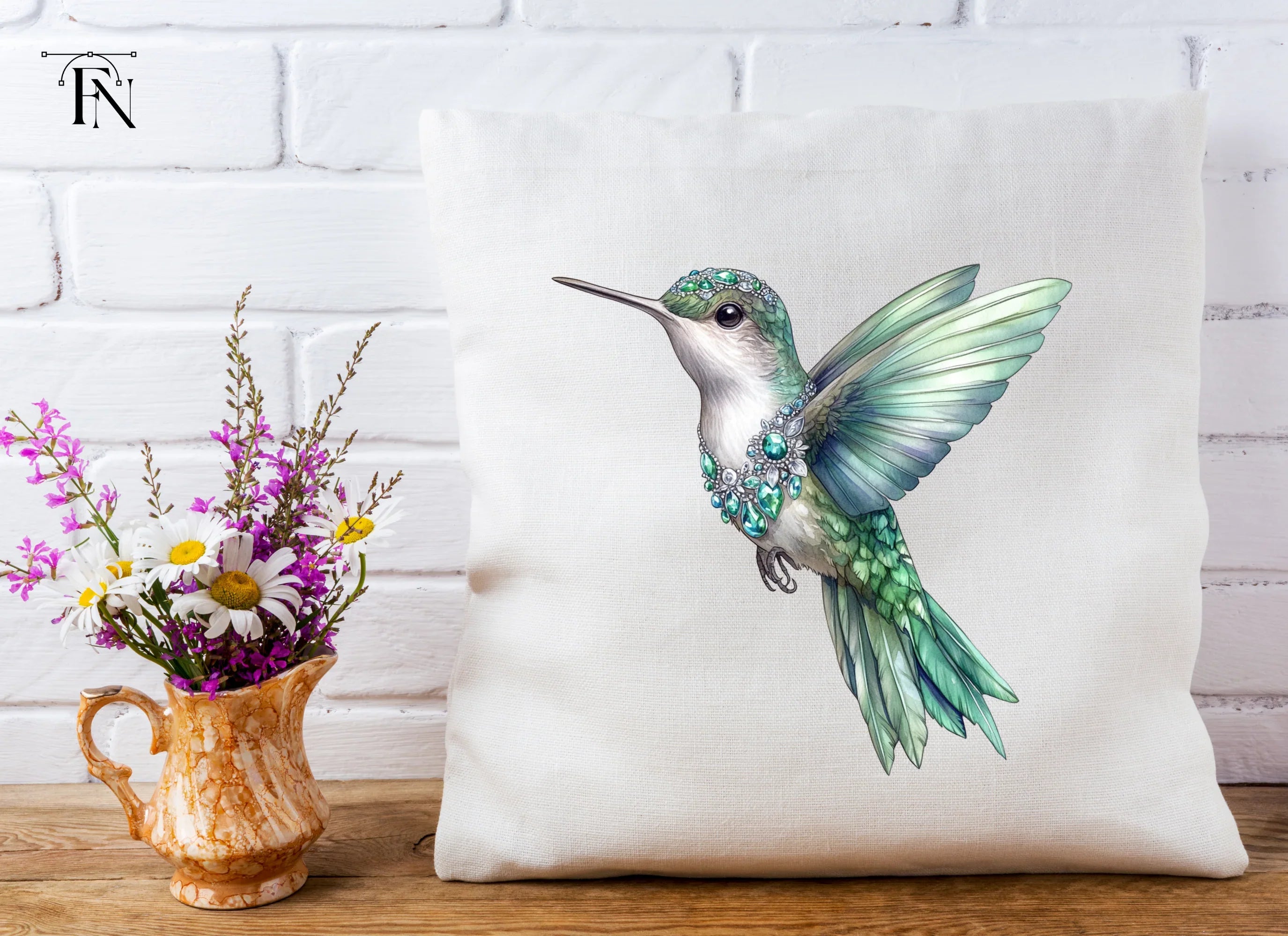 Jeweled Hummingbird Clipart Bundle