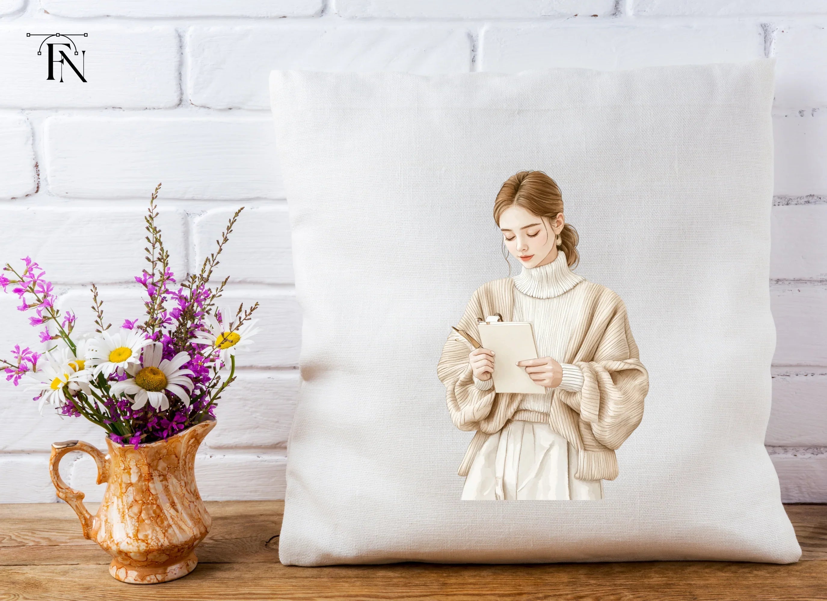 Focused Woman Clipart Bundle