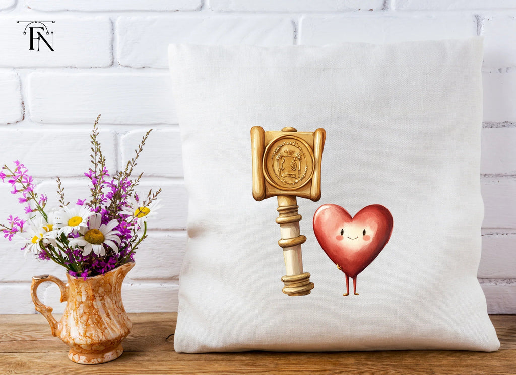Heart Characters with Stamps Clipart Bundle