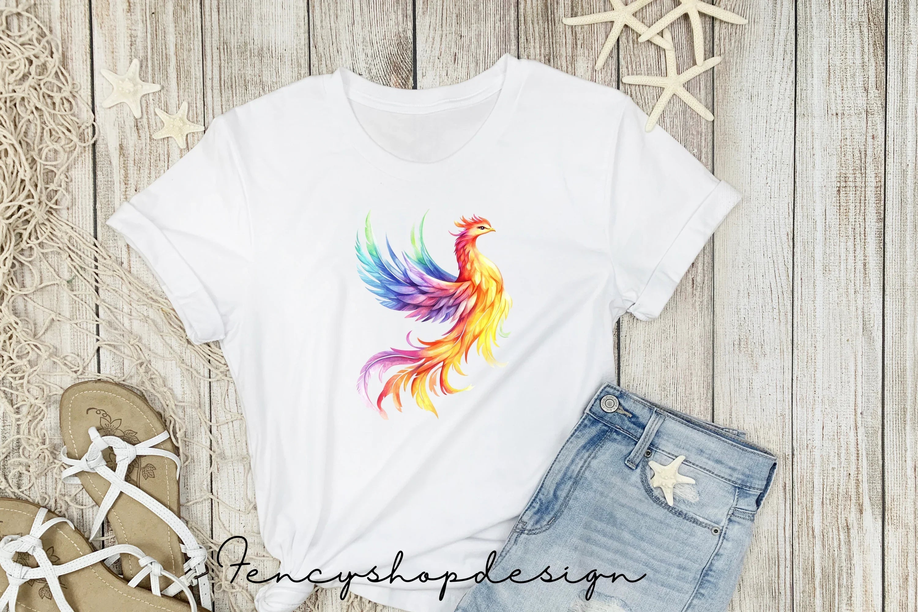 Majestic Phoenix Clipart Bundle