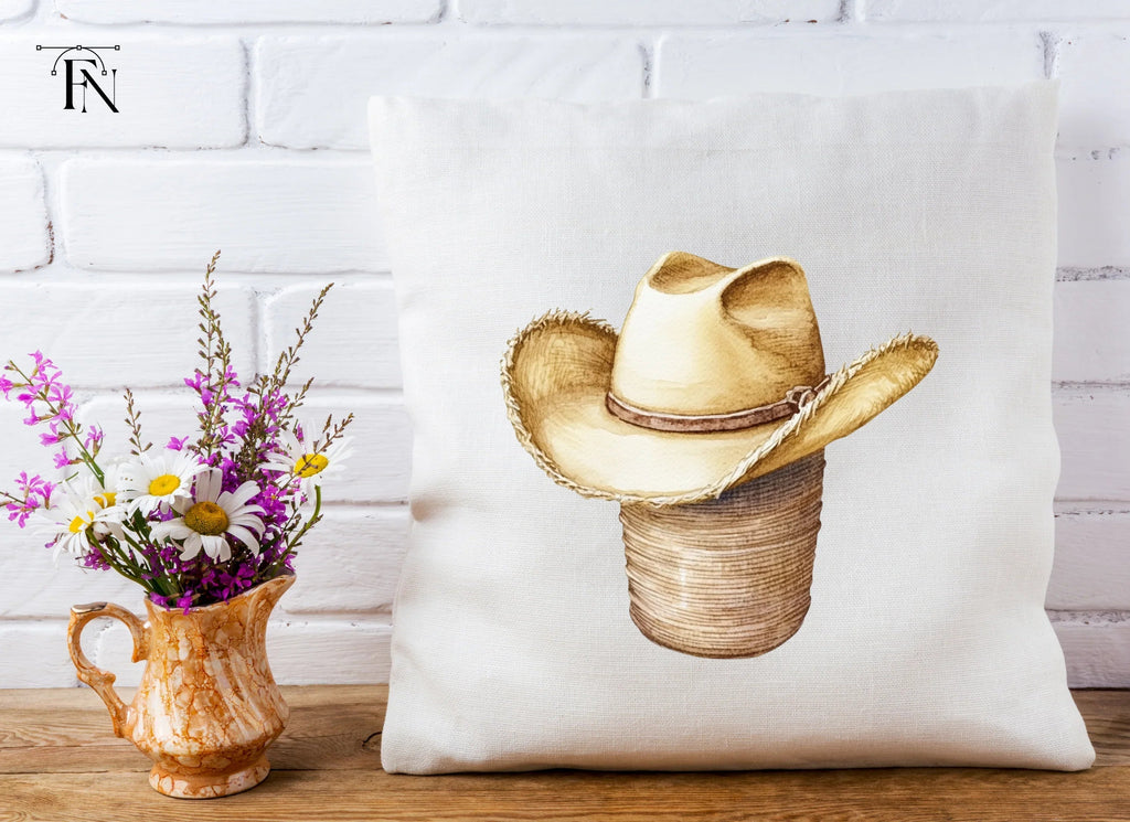 Straw Cowboy Hat Clipart Bundle